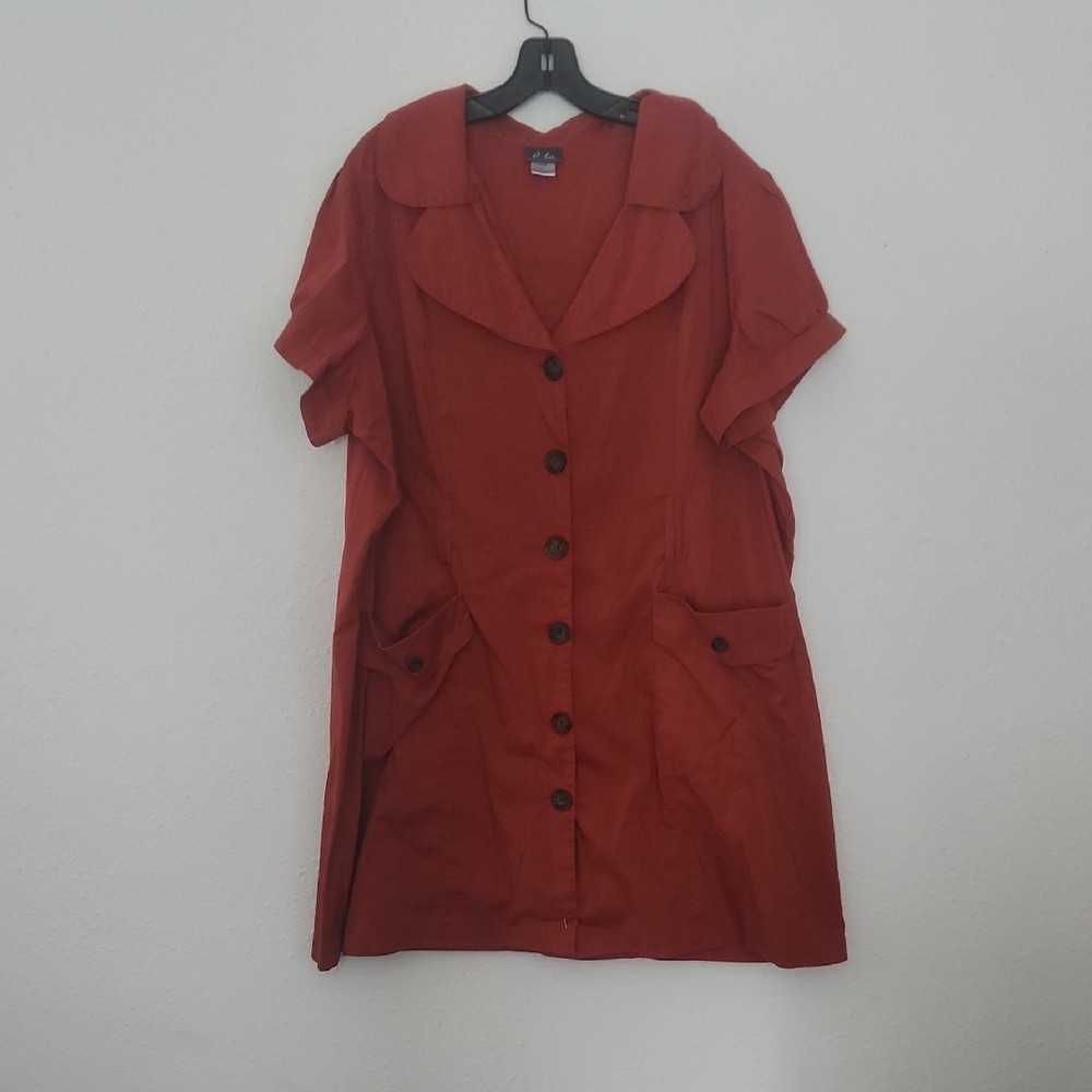 ✨️ 2/$20 // DOTS: Burnt Orange Dress - Picture 1 of 8